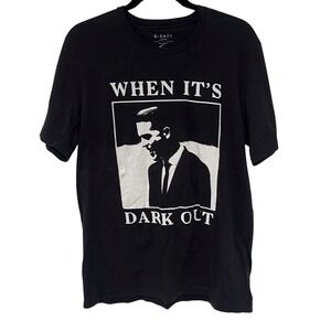 G-Eazy Mens Black When It's Dark Out Crew Neck Cotton‎ T-Shirt Size Large